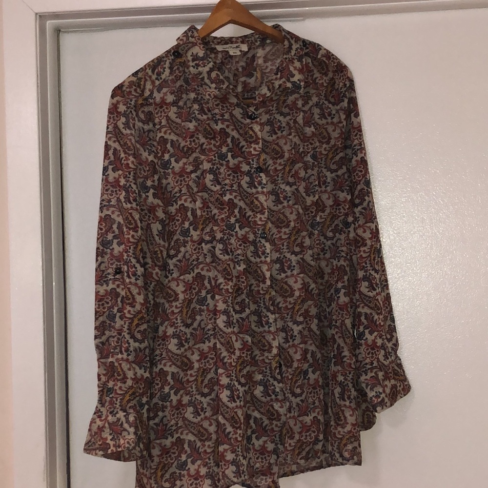 Vintage Simply Noelle Sheer blouse size 8/10-Sm-med - Picture 2 of 7